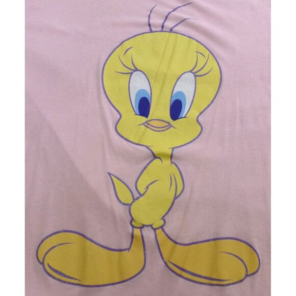Looney Tunes Tweety Bird Pink 2X Womens T-Shirt - Picture 2 of 5